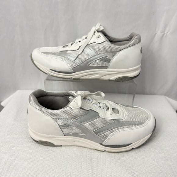 SAS Tour Shoes Womens 9.5 Wide Mesh White Lace Up Walking - Picture 6 of 8